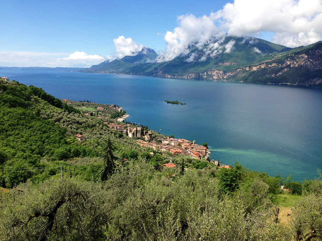 Panoramablick vom Apartment am Gardasee